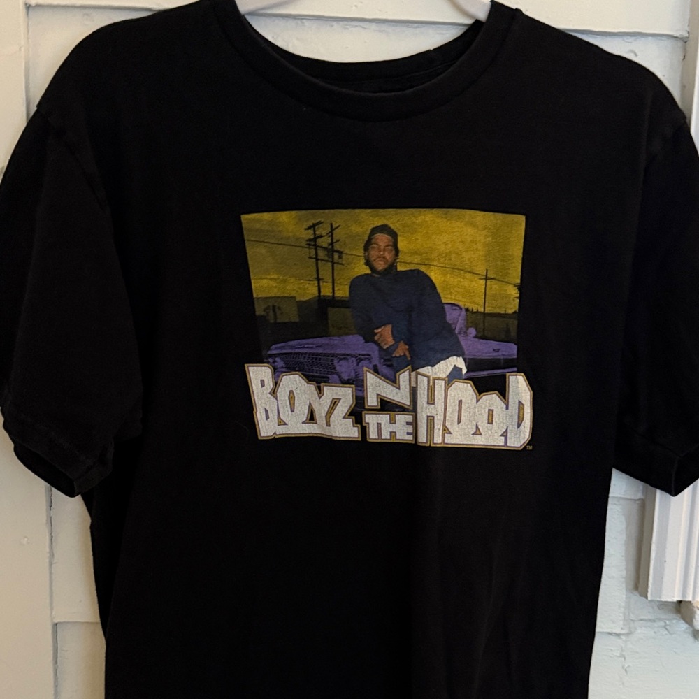 Vintage Black Boyz N the Hood Graphic T-Shirt Cross Colours Medium